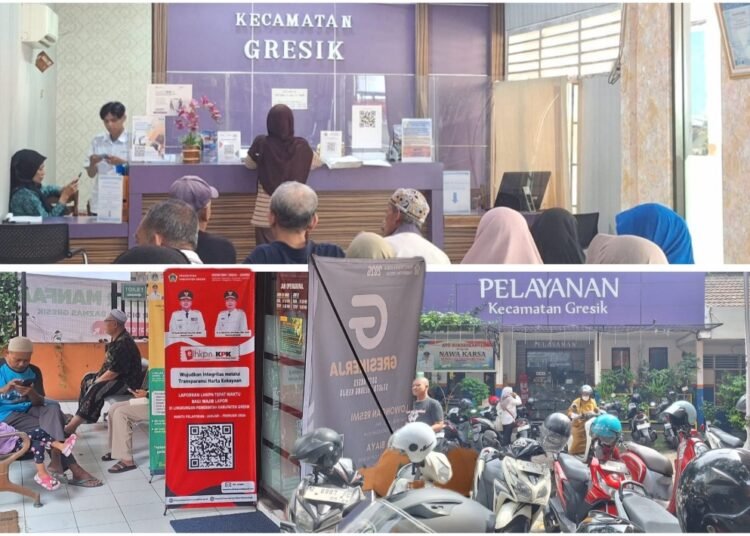 Patut Dicontoh Lainnya !! Kecamatan Gresik Sukses Gerakkan Warga Bayar Pajak: Tiap Hari Layani 200-300 Orang