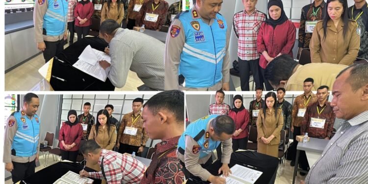 Rekrutmen Polri Tanpa Pungli, Polres Gresik Gandeng Kemenag, Dispendik, Dispendukcapil, Dinkes dan PWI
