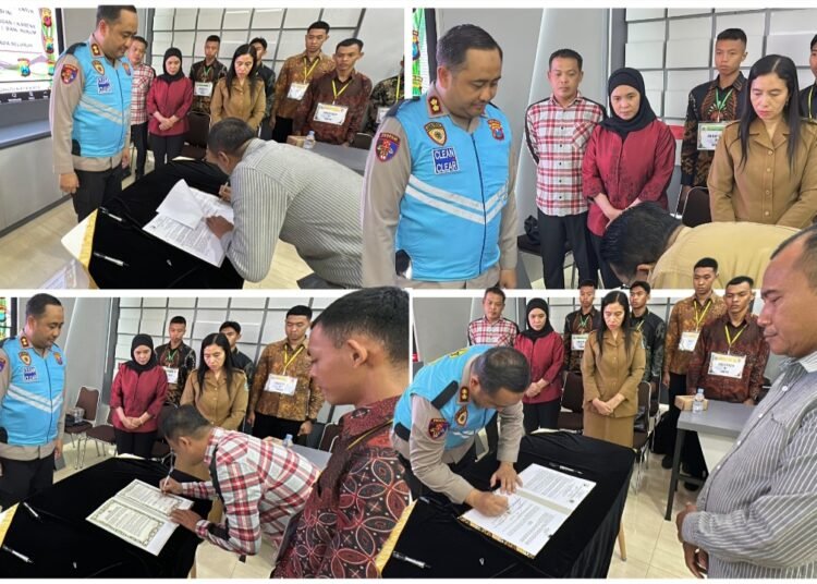 Rekrutmen Polri Tanpa Pungli, Polres Gresik Gandeng Kemenag, Dispendik, Dispendukcapil, Dinkes dan PWI