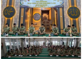 Perkuat Kebersamaan Prajurit, Kodim 0817/Gresik Gelar Apel Bersama dan Halalbihalal