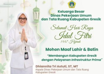 Keluarga Besar Dinas PUTR Kabupaten Gresik Ucapkan Selamat Hari Raya Idulfitri 1447 H