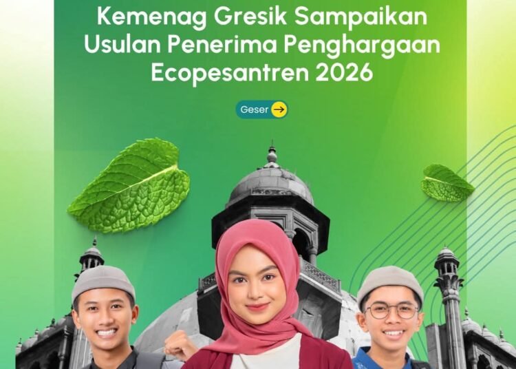 Sinergi Kemenag Gresik dan DLH: Matangkan Persiapan Penerima Penghargaan Ecopesantren 2026