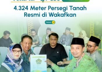 Kemuliaan Hati Warga Gresik: Ikhlas Wakafkan Tanah Seluas 4.324 Meter Persegi untuk Investasi Akhirat 