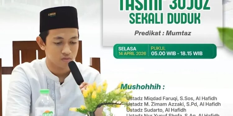 Subhanallah, Ghitrif Syauqi Al Afghani Santri MA Refah Islami Tasmi’ 30 Juz Sekali Duduk Raih Predikat Mumtaz