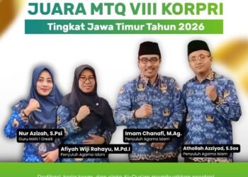 Kontingen Kabupaten Gresik Raih Juara 1 MTQ ke-VIII KORPRI Tingkat Jawa Timur