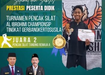 Lewati Pertarungan sengit, Rahmat Fanani Wijaya Siswa MAN 1 Gresik Sabet Juara 2 Pencak Silat Al Ibrohimi Championsip 2026