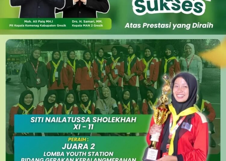 Cendekia Kemanusiaan: Siti Nailatussa Sholekhah MAN 2 Gresik Raih Juara 2 di LOMPAMAR Jawa Timur