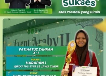 Seni Sastra Arab Memukau: Siswi MAN 2 Gresik Ukir Prestasi Gemilang di Ajang Lomba Qiro’atus Syiir se-Jawa Timur