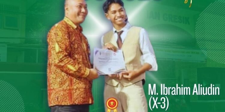Harumkan MAN 1 Gresik, M. Ibrahim Aliudin Ukir Prestasi Gemilang di Ajang FLS3N 2026