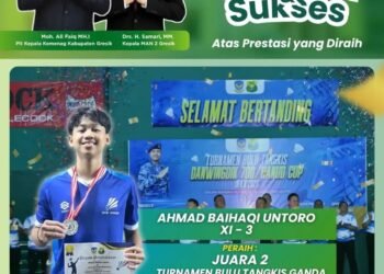 Bintang Bulu Tangkis MAN 2 Gresik Bersinar di Surabaya: Ahmad Baihaqi Untoro Raih Juara 2 Hanud Cup Open 2026