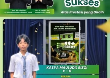 Kreativitas Tanpa Batas: Kasya Mauludil Rizqi MAN 2 Gresik Raih Juara 2 Lomba Desain Poster Event Creation 2026