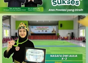 Langkah Awal Menuju Puncak: Nasafa Dwi Aulia MAN 2 Gresik Raih Juara 3 di Ajang Bergengsi O2SN 2026