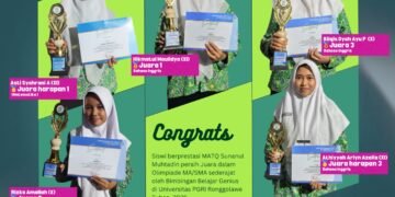 Luar Biasa !! 5 Santriwati MATQ Sunanul Muhtadin Raih Juara Olimpiade Tingkat MA/SMA