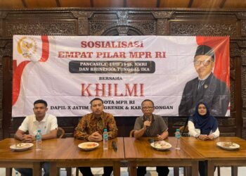 Penuh Semangat !! H Khilmi Gelar Sosialisasi 4 Pilar MPR RI Bersama Masyarakat Gresik Maju