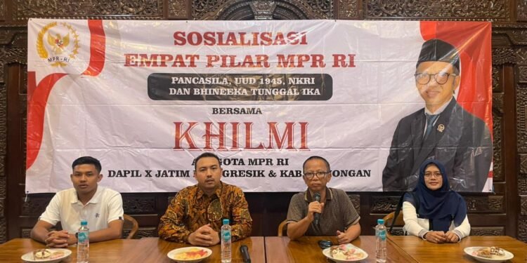 Penuh Semangat !! H Khilmi Gelar Sosialisasi 4 Pilar MPR RI Bersama Masyarakat Gresik Maju