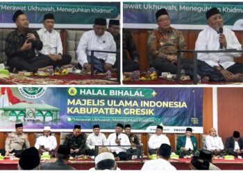 Kompak !! Bupati Gus Yani dan Wabup Alif Hadiri Halalbihalal MUI Gresik “Merawat Ukhuwah, Meneguhkan Khidmat”