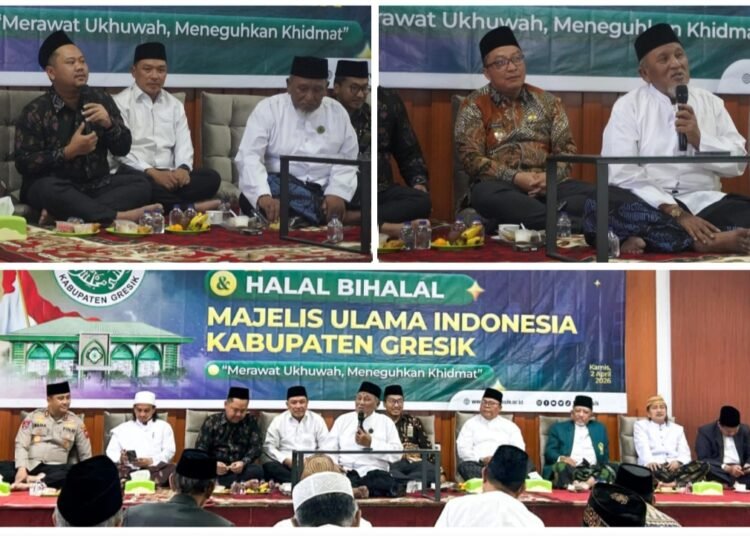 Kompak !! Bupati Gus Yani dan Wabup Alif Hadiri Halalbihalal MUI Gresik “Merawat Ukhuwah, Meneguhkan Khidmat”