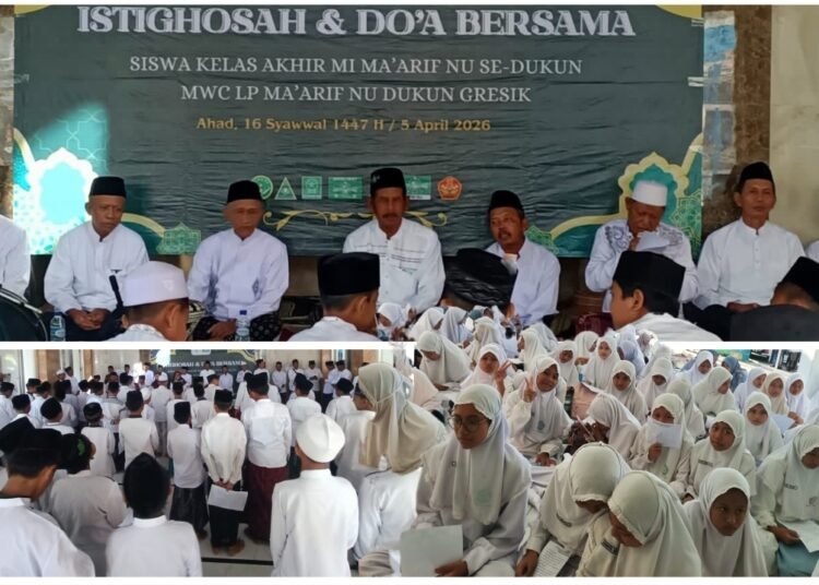 Jelang Ujian Akhir Tahun 2025-2026, MWC LP Maarif NU Dukun Gelar Istighosah dan Doa Bersama