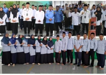 Kemenag Gresik Gelar Halalbihalal dan Pengukuhan Pengurus KKMTs Gresik di Ponpes Ihyaul Ulum Dukun