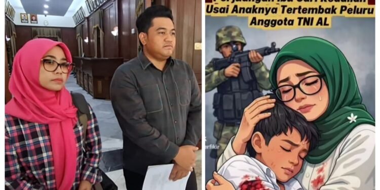 Perjuangan Seorang Ibu Usai Anak Kesayangannya Tertembak Peluru Nyasar TNI AL: Air Mata itu Terus Mengalir…!!