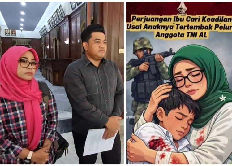Perjuangan Seorang Ibu Usai Anak Kesayangannya Tertembak Peluru Nyasar TNI AL: Air Mata itu Terus Mengalir…!!