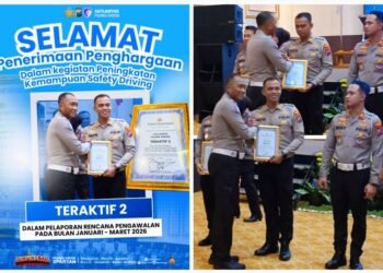 Istimewa !! Satlantas Polres Gresik Raih Predikat Teraktif 2 dari Polda Jawa Timur