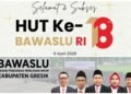 Keluarga Besar Bawaslu Gresik Ucapkan Selamat HUT ke-18 Bawaslu RI