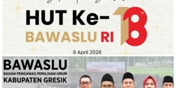 Keluarga Besar Bawaslu Gresik Ucapkan Selamat HUT ke-18 Bawaslu RI