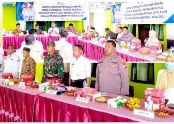Sinergitas TNI–POLRI dan Pemerintah Kecamatan Kunci Ciptakan Situasi Aman Kondusif di Duduksampeyan