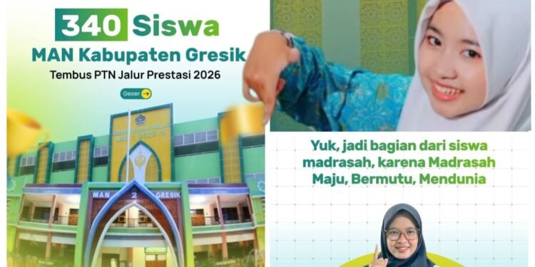 Capaian Membanggakan !! 340 Siswa MAN di Kabupaten Gresik Tembus PTN Jalur Prestasi 2026