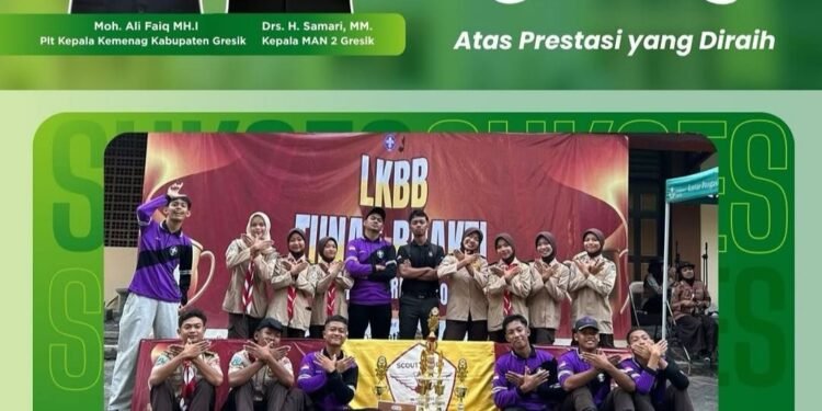 Tim Pramuka MAN 2 Gresik “Scout Rider” Berjaya di LKBB Tunas Bhakti 2026