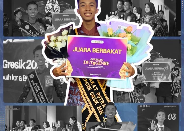 Vito Dwi Oktaviandra, Siswa SMAN 1 Kedamean Sabet Juara Berbakat Duta Genre Gresik 2026