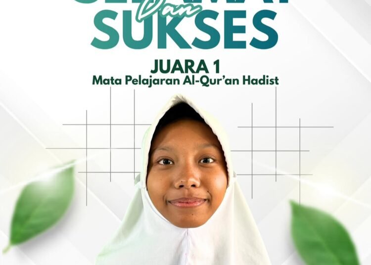 Juara Lagi, Juara Terus! Siswi MIN 1 Gresik Raih Juara 1 Olimpiade Al-Qur’an Hadist Tingkat Kabupaten