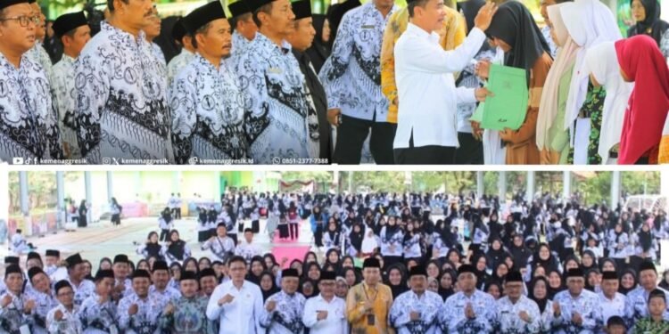 Kemenag dan Dinas Pendidikan Gresik Perkuat Sinergi di Halal Bihalal PGRI Eks-Kawedanan Cerme