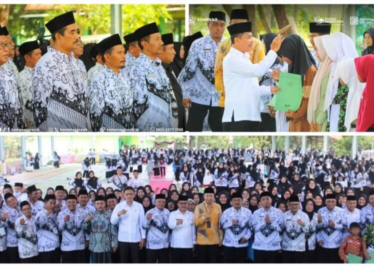 Kemenag dan Dinas Pendidikan Gresik Perkuat Sinergi di Halal Bihalal PGRI Eks-Kawedanan Cerme