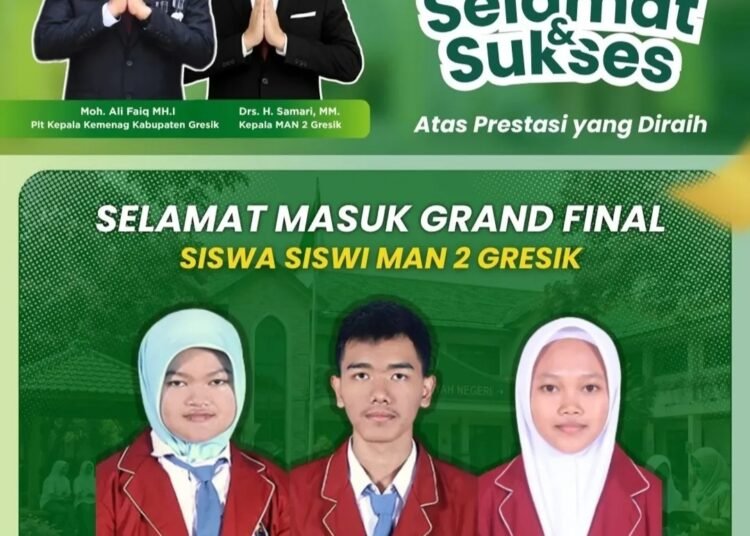 Melangkah ke Grand Final: Tiga Delegasi MAN 2 Gresik Siap Berlaga di UINSA Surabaya
