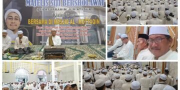 Rutinan Majelis Siji Bersholawat, Kirim Doa dan Ngaji kitab Riyadus Sholihin di Masjid Al-Muttaqin
