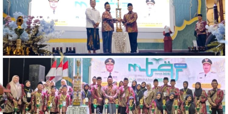 Alhamdulillah, Hattrick !! Kafilah Kecamatan Bungah Kembali Raih Juara Umum MTQ ke-XXXII tingkat Kabupaten Gresik