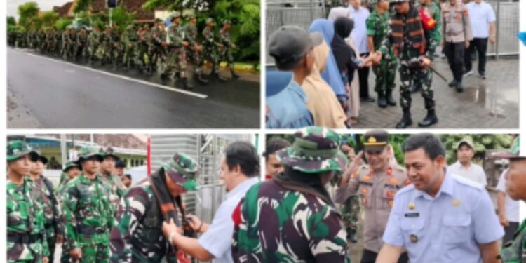 Satgas TMMD ke-128 Kodim 0817/Gresik di Slempit Kedamean Disambut Penuh Semangat Kebersamaan