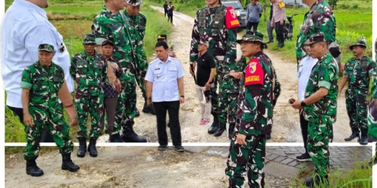 Tak Sekadar Seremonial, Dandim Gresik Tinjau Langsung Sasaran Pembangunan TMMD ke-128 di Desa Slempit Kedamean