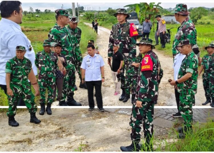 Tak Sekadar Seremonial, Dandim Gresik Tinjau Langsung Sasaran Pembangunan TMMD ke-128 di Desa Slempit Kedamean