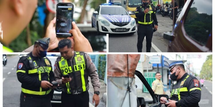 Fase Baru !! Satlantas Polres Gresik Kini Resmi Operasikan ETLE Handheld