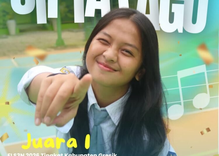 Wow, Monica Patricia Pakpahan SMAN 1 Kedamean Raih Juara 1 Lomba Cipta Lagu FLS3N 2026 Tingkat Kabupaten Gresik