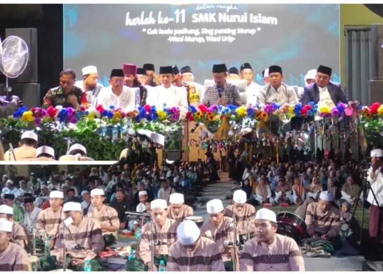 Gebyar Sholawat Warnai Peringatan Milad ke-11 SMK Nurul Islam Manyar