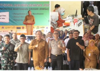 Wabup Gresik Apresiasi KWGe Gelar Pengobatan Gratis Peringati HPN 2026