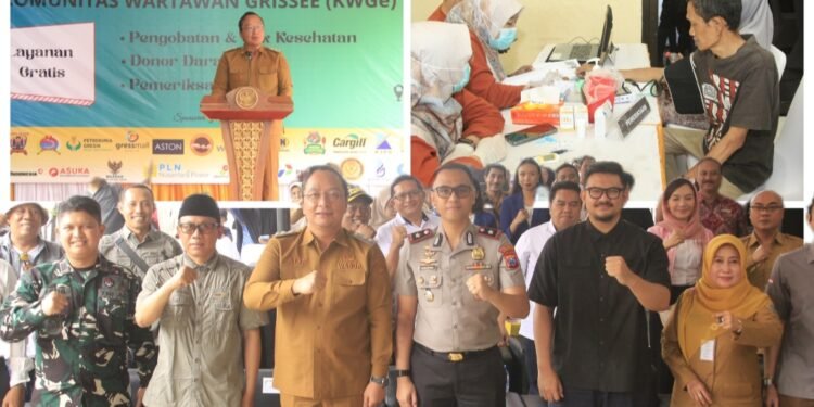 Wabup Gresik Apresiasi KWGe Gelar Pengobatan Gratis Peringati HPN 2026