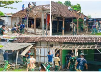 Saat TNI di Atas Genting, Tangis Haru Suma’un Tak Terbendung Rumahnya Dapat Bantuan RTLH TMMD ke-128