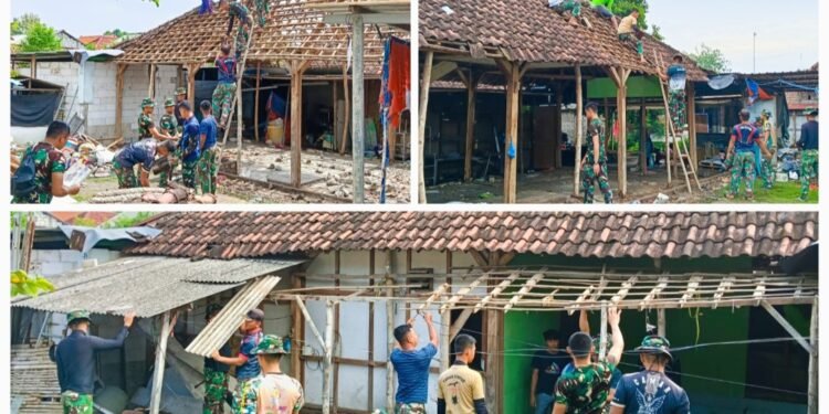 Saat TNI di Atas Genting, Tangis Haru Suma’un Tak Terbendung Rumahnya Dapat Bantuan RTLH TMMD ke-128