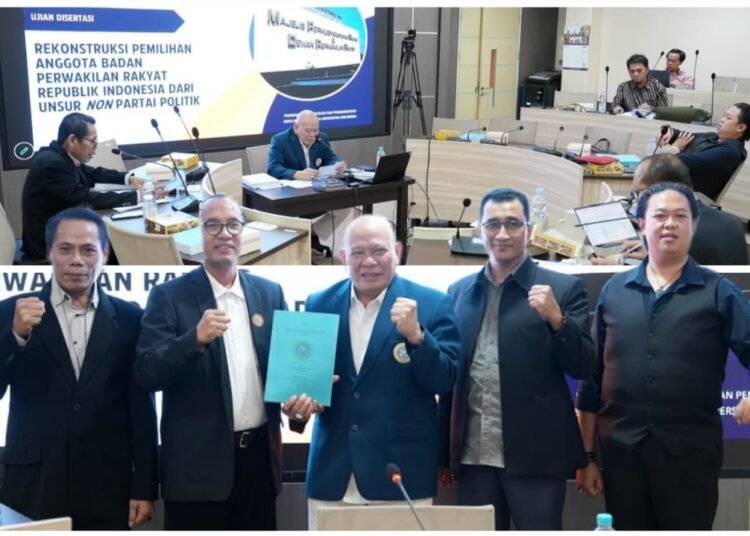 LaNyalla Ujian Disertasi Program Studi Doktor Hukum dan Pembangunan Pascasarjana Universitas Airlangga Surabaya