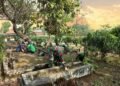 Aksi Sosial Bersih-bersih Makam di Juwet Wringinanom, Bukti Nyata Sinergi TNI dan Masyarakat